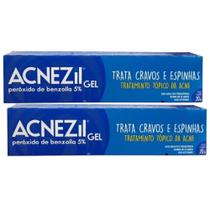 Kit com 2 Acnezil Gel Cimed 5% 20g Trata Espinhas e Cravos Original