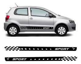 Kit Com 2 Adesivo Faixas Laterais Carro Fox Sport Volkswagen Kit Com 2 Adesivo Faixas Laterais Carro Fox Sport Volkswagen