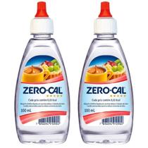 Kit com 2 Adoçantes Líquidos Zero-Cal Sacarina 100ml