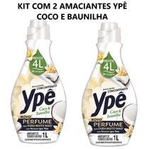 Kit com 2 Amaciante de Roupas Ype Conc.1 Lt Coco e Baunilha Kit com 2 Amaciante de Roupas Ype Conc.1 Lt Coco e Baunilha