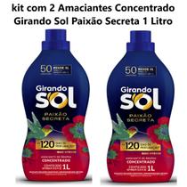 Kit com 2 Amaciante Roupa Concentrado 1 Lt Paixão Secreta