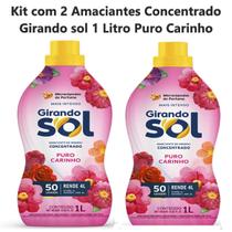 Kit com 2 Amaciante Roupa Concentrado 1 Lt Puro Carinho Kit com 2 Amaciante Roupa Concentrado 1 Lt Puro Carinho