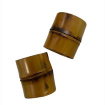 Kit com 2 Anéis para Guardanapo em Bambu Argola Porta Guardanapo Kit com 2 Anéis para Guardanapo em Bambu Argola Porta Guardanapo