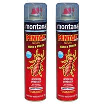 Kit com 2 Anti Cupim E Formiga Pentox Spray Base Agua 400ml Montana