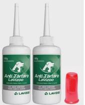 Kit Com 2 Anti Tártaro Cães E Gatos Lavizoo - Ganhe 1 Dedeira