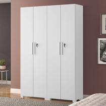 Kit com 2 Armários Multiuso Escritório 4 Portas e Prateleiras