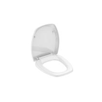 Kit Com 2 Assentos Sanitários Thema Branco Incepa Soft Close PP