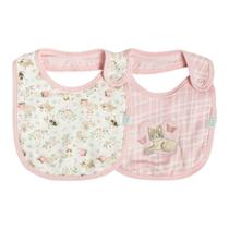 Kit Com 2 Babadores Bebê Gatinhos Rosa - Hug