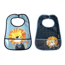 Kit com 2 Babadores com Coletor e tiras autocolantes Luke - Clingo