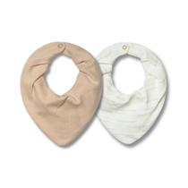 Kit Com 2 Babadores Hug Bandana Meu Primeiro Bege Kit Com 2 Babadores Hug Bandana Meu Primeiro Bege