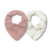 Kit Com 2 Babadores Hug Bandana Sonho de Ursa Rosa Kit Com 2 Babadores Hug Bandana Sonho de Ursa Rosa