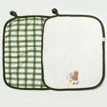 Kit Com 2 Babinhas Hug Camping Verde Musgo Kit Com 2 Babinhas Hug Camping Verde Musgo