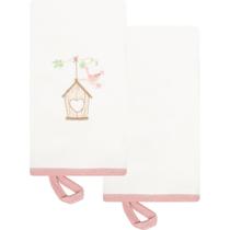 Kit com 2 Babinhas Hug Garden Bege 32x37CM E17701B