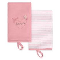 Kit Com 2 Babinhas Meu Jardim Rosa Hug Kit Com 2 Babinhas Meu Jardim Rosa Hug