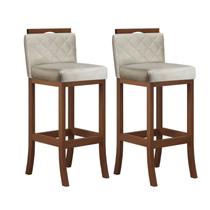 Kit com 2 Banquetas Média com Matelassê