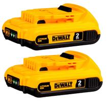 kit com 2 Baterias 20V 2,0Ah LI-ION DCB203-B3 DEWALT