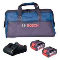 Kit com 2 Baterias 3,0Ah 18,0V + Carregador Bivolt + Bolsa de Nylon BOSCH