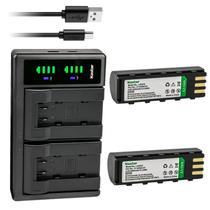 Kit com 2 baterias com carregador USB Kastar MT2000 compatível
