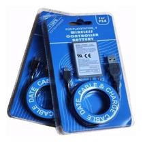 Kit Com 2 Baterias Recarregáveis 2000mah Compatível com Controle Dualshock Ps4 + Cabo Carregador USB Kit Com 2 Baterias Recarregáveis 2000mah Compatível com Controle Dualshock Ps4 + Cabo Carregador USB