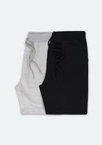 Kit Com 2 Bermudas Básicas Masculinas Em Moletom