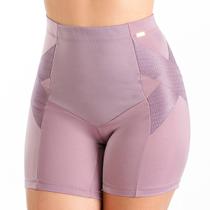 Kit com 2 Bermudas Modeladora Coxas Cintura Alta Microfibra Dilady