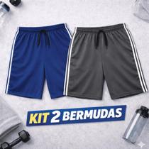 Kit com 2 Bermudas Plus Size Masculino Dry Fit Secagem Rápida Ccalção Futebol Sport Line Academia Kit com 2 Bermudas Plus Size Masculino Dry Fit Secagem Rápida Ccalção Futebol Sport Line Academia