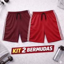 Kit com 2 Bermudas Plus Size Masculino Dry Fit Secagem Rápida Ccalção Futebol Sport Line Academia Kit com 2 Bermudas Plus Size Masculino Dry Fit Secagem Rápida Ccalção Futebol Sport Line Academia