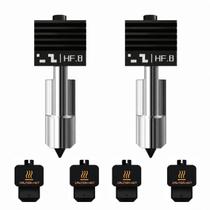 Kit com 2 Bicos de Aço Endurecido com Fluxo Aprimorado para Bambu Lab H2S / H2D / H2D Laser Extrusão em Alta Velocidade, Atualização da Zona de Fusão Rápida (0,8 mm) Kit com 2 Bicos de Aço Endurecido com Fluxo Aprimorado para Bambu Lab H2S / H2D / H2D Laser Extrusão em Alta Velocidade, Atualização da Zona de Fusão Rápida (0,8 mm)