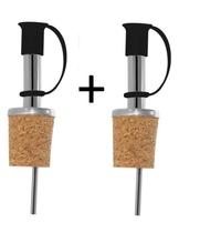 Kit com 2 Bicos Dosadores com Rolha e Tampa de Plástico