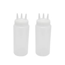 Kit Com 2 Bisnagas Plásticas Com 3 Bicos 450 Ml Frigopro Kit Com 2 Bisnagas Plásticas Com 3 Bicos 450 Ml Frigopro