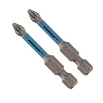 Kit com 2 bits de torção ph2 50mm p/ parafusadeira - gross Kit com 2 bits de torção ph2 50mm p/ parafusadeira - gross