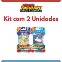 Kit com 2 Blisters Pokémon Unitários Escarlate e Violeta Fagulhas Impetuosas Coleção Cards Pikachu