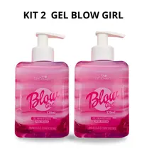 Kit com 2 Blow Girl Hot Flowers Gel Aromatizante 320ml Textura em Gel de Rápida Absorção
