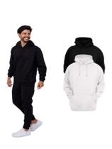 Kit Com 2 Blusa Moletom Canguru Com Capuz Masculino