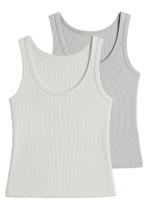 Kit com 2 Blusas Feminina Regata Hering N1te Colorido