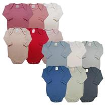 Kit com 2 Body Manga Longa Liso 1-4 Bicho Molhado Kit com 2 Body Manga Longa Liso 1-4 Bicho Molhado