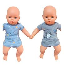 Kit Com 2 Bodys e 1 Shorts bebê menino - Elian Baby