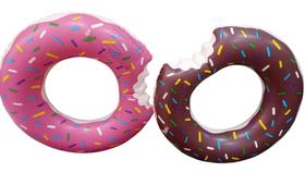 kit com 2 Boias formato de Rosquinha Donut's Infantil Inflável 80cm Cintura Redonda Circular kit com 2 Boias formato de Rosquinha Donut's Infantil Inflável 80cm Cintura Redonda Circular