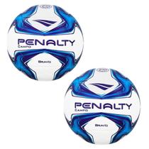 Kit Com 2 Bola De Futebol Campo Penalty Bravo XXIV