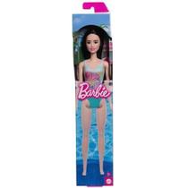 Kit Com 2 Bonecas Barbie Praia Maiô Azul E Roxo