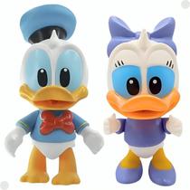 Kit Com 2 Bonecos De Vinil 12cm Donald Margarida 3297 Líder