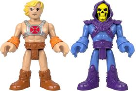 Kit Com 2 Bonecos Imaginext XL - He-Man e Esqueleto - Masters Of The Universe - MOTU - Mattel - GWF38