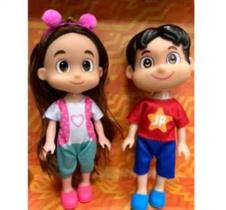 Kit com 2 bonecos maria clara e jp