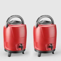 Kit com 2 Botijões Térmicos 9L Vermelho Velvet Invicta Kit com 2 Botijões Térmicos 9L Vermelho Velvet Invicta