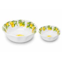 Kit Com 2 Bowls Pequeno e Médio Em Melamina Linha Sicília