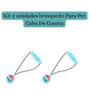 Kit com 2 Brinquedos Cabo de Guerra Pet com sino