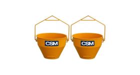 Kit com 2 Caçamba de 50 Litros para Guincho de Coluna - Csm Kit com 2 Caçamba de 50 Litros para Guincho de Coluna - Csm