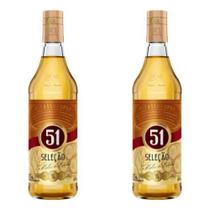 Kit com 2 Cachaças 51 Seleção 965ml Kit com 2 Cachaças 51 Seleção 965ml