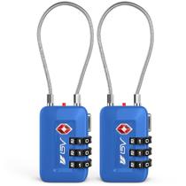 Kit com 2 Cadeados de Viagem TSA Travel Lock BV - Combinação Personalizável