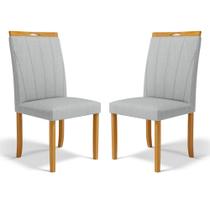 Kit Com 2 Cadeiras Aurora Madeira Maciça Estofadas Para Mesa De Jantar Kit Com 2 Cadeiras Aurora Madeira Maciça Estofadas Para Mesa De Jantar